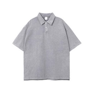 K_T Camisetas de manga corta antiarrugas para hombre Polo Acid Wash Polos para hombre Tamaño personalizado Hombres Camisetas polo de la mejor calidad - Product Image 4