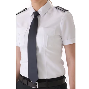 Uniformes de Piloto y Azafata Personalizados, 100% Poliéster, Modernos, Unisex, con Detección de Agujas, Servicio OEM/ODM, Venta al Por Mayor - Product Image 2
