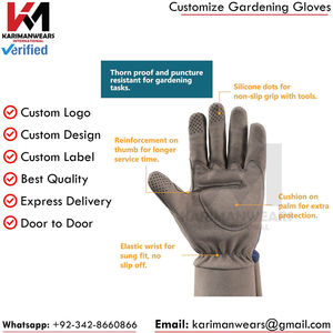Gants de jardinage épais antidérapants et anti-épines de qualité supérieure avec motif floral – Prix de gros par KARIMAN MANUFACTURING - Product Image 3