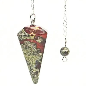 Péndulo de cristal, jaspe de sangre de dragón, 35mm - Product Image 1