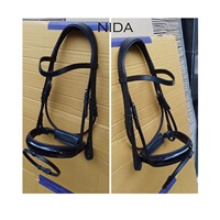 Bridon d'équitation anatomique de luxe en cuir végétal teint au tambour de qualité supérieure avec cristaux pour l'équitation