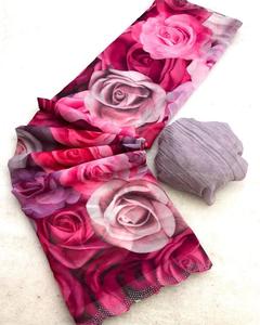 Magnifique superbe Sari de créateur indien dernière blouse fantaisie sari imprimée exclusive qualité supérieure mariée ethnique fête porter des femmes - Product Image 1
