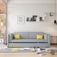 Multifunktion ales Klapp sofa mit hohen und niedrigen Etagen betten Weiches Metall bett ausziehbar und faltbar für Arbeits zimmer und Schlafzimmer