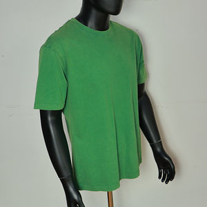 T-shirt personnalisé pour homme, de haute qualité, uni, 3D, épaules tombantes, 100% coton, col épais, t-shirt vierge pour homme - Product Image 4