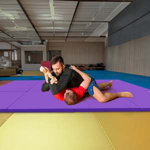 Tappetino da Ginnastica Viola BalanceFrom 120x48 Pollici, Tappetino Pieghevole Multifunzione per Fitness e Yoga GoGym - Product Image 6