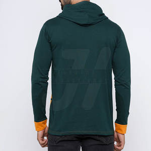 Customized Men's Gym Hoodies Low MOQ 100% Cotton Durable Material Best Quality Solid Pattern for Winter Season Low Price - Product Image 2