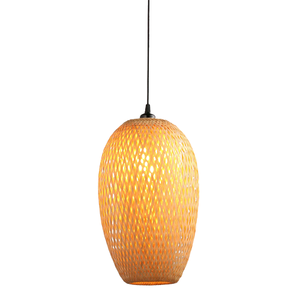 Lampe en bambou naturel légère, fabriquée au Vietnam, pour la décoration, lampe tissée - Product Image 2