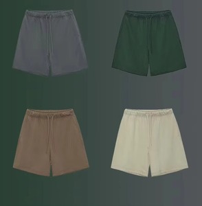 ชุดเซ็ตเสื้อฮู้ดและกางเกงขาสั้นสำหรับผู้ชายฤดูหนาว ขายส่ง รับทำโลโก้ ผ้าฝ้าย 100% ชุดวอร์ม ชุดออกกำลังกาย - Product Image 5