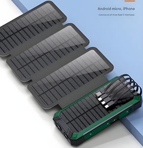 Banque d'alimentation solaire 8000mAh, mince, double USB, portable, légère, chargeur solaire, voyage, transport quotidien, secours d'urgence - Product Image 6