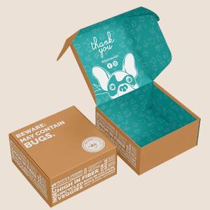 Tùy Chỉnh In Cuộn End Tuck Top Độc Đáo Hộp Quà Tặng Sóng Gửi Thư Vận Chuyển Hộp Kraft Bưu Phẩm Hộp Cho Bao Bì - Product Image 1