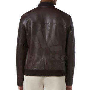 Chaquetas de Cuero para Hombre de Alta Calidad Personalizadas con Cuello Alto, Impermeables, de Moda Invernal, Ropa Casual para Hombre - Product Image 6