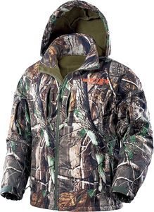 Veste de chasse pour homme, camouflage chaud avec capuche, doublure en polaire, silencieuse, résistante à l'eau, optimale pour la chasse en plein air - Product Image 2