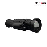 Lunette thermique légère avec capteur 640x512, zoom 1-8x, 10 types de réticules, NETD20mk, détection 2600m, télémètre laser 1000m