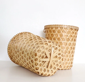 Cestas de Almacenamiento de Bambú Natural Viet Fargimex, Artesanías de Madera Tejidas a Mano Ecológicas de Vietnam, Artículos para el Hogar y Decoración Sostenibles - Product Image 3