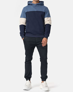 Pulls à capuche personnalisés pour hommes 100% Tenue décontractée de qualité thermique en coton avec sérigraphie brodée personnalisée - Product Image 5