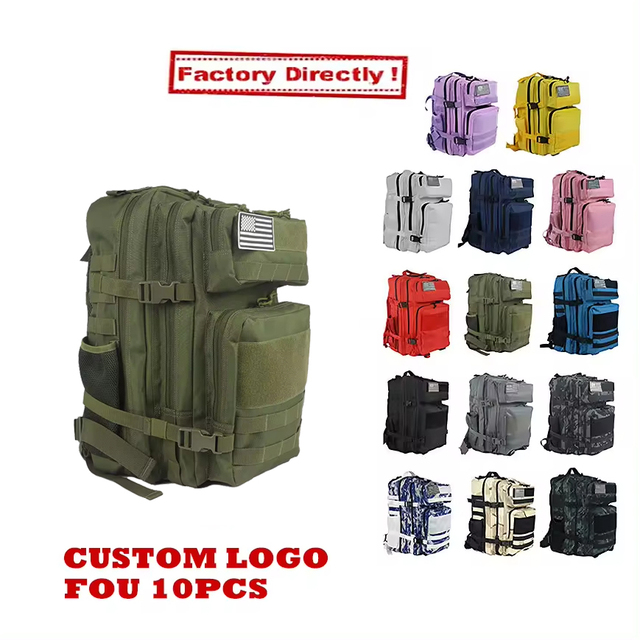 900D Oxford Tactical 25L 45L Multi Color Choice Molle Assault Backpack Hiking Outdoor Sports Waterproof Tactical Backpack