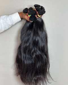 Extensions de cheveux humains vierges indiens Remy, prêtes à être expédiées, avec closures et frontaux, pour la vente en gros - Product Image 1