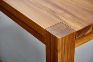 Mesa de comedor de madera de teca contemporánea y cómoda con 213CM de longitud, juego de mesa de comedor para restaurante y comedor - Product Image 3