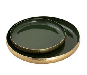 Plateau de service élégant en aluminium fait à la main pour la décoration intérieure Décoration de table élégante et organisateur de cuisine - Product Image 2