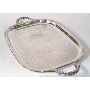 ถาดเสิร์ฟอาหารโลหะคุณภาพดีที่สุดดีไซน์โบราณทรงกลมถาดตกแต่งโลหะสีทองจากซัพพลายเออร์อินเดีย - Product Image 2