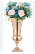 Juego de florero de Metal dorado de dos artículos de decoración lateral hechos a mano clásicos modernos precio al por mayor juego de florero de Metal de flores - Product Image 4