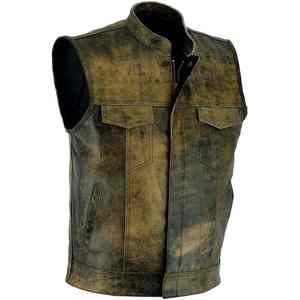 Gilet en cuir véritable de qualité supérieure chaud imperméable automne hiver avec un design unique sans manches le gilet en cuir pour hommes le plus demandé - Product Image 6