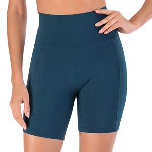 Women's High Waist Compression Seamless Gym <b>Shorts</b> Quick Dry <b>Scrunch</b> Butt Workout <b>Shorts</b> Custom Wholesale Solid Pattern - Product Image 1