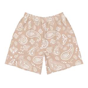 High Quality <b>Men's</b> Plus Size Shorts Breathable Mid-Waist Knitted Shorts with Sublimation Paisley Design <b>Bandana</b> Style Print - Product Image 3