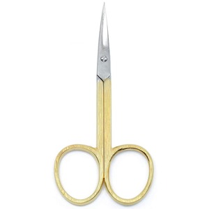 Professionnel de haute qualité nouveau acier inoxydable beauté manucure ongles cuticule ciseaux poignée en plastique incurvé droit pointu émoussé - Product Image 1