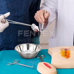 Bols médicaux d'acier inoxydable pour l'usage manuel pour des fluides de pansements d'éponges - Product Image 1