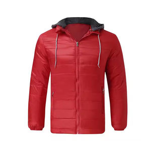 Wholesale Men Puffer Jacket Lightweight Winter Quilted <b>Warm</b> <b>Coat</b> Streetwear Fashion Outdoor Windproof Hooded Down Jacket - Product Image 1