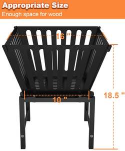 Foyer extérieur moderne en fer forgé au gaz naturel, portable, pour l'ambiance du jardin, les rassemblements en terrasse, prix de gros, en vrac - Product Image 3