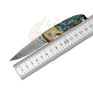 มีดพกพาพับได้มีที่จับทำจากเรซินโลโก้ออกแบบได้ตามต้องการใช้ช่วยชีวิตตั้งแคมป์มีดพกพาไม้เหมาะเป็นของขวัญ - Product Image 2