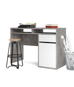 Kit Scrivania Function Plus 110x48x77 Cemento - Product Image 1