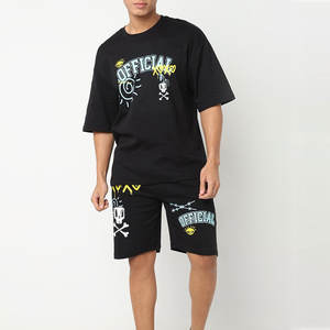 New Arrival Comfortable Breathable Gym Wear T Shirt & <b>Shorts</b> Set Low MOQ High Quality for Summer Exercise - Product Image 1