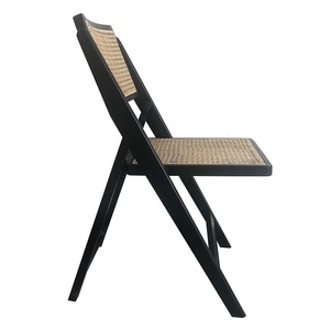 เก้าอี้พับได้ทำจากไม้หวายน้ำอ้อยสีดำจากโรงงาน VIET NAM BSCI - Product Image 4