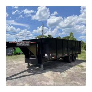 Remorque à benne basculante avec cadre à 8 poutres en I, essieux doubles tandem, 16 000 lb de poids total autorisé en charge, composants de base pour le transport agricole - Product Image 4