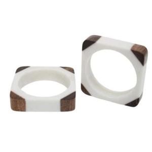 High-demand <b>Resin</b> Napkin <b>Rings</b> with Minimalist Designs & Ideal for Sleek and Simple Dining Table Decor at Modern Events - Product Image 4