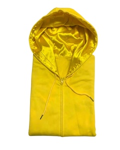 Sweats à capuche avec fermeture éclair et impression en vrac de tissus personnalisables Fournisseur de gros en satin sur mesure Sweats à capuche avec fermeture éclair pour hommes - Product Image 1