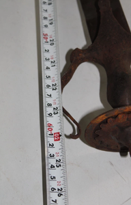 Antique 1850 Tulwar Damas Acier Arabe Épée Rare Collection Corne Poignée En Cuir Gaine Vintage Période Couteau Ensemble Sharp Edge - Product Image 2