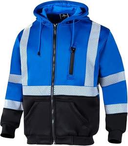 Sudadera con Capucha de Seguridad de Alta Calidad, Reflectante y de Alta Visibilidad para Hombre, con Cremallera - Product Image 5