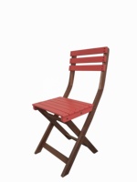 Chaise pliante moderne en bois d'acacia gris foncé du Vietnam, portable et robuste, pour extérieur, chambre, camping, jardin, bistrot, école, parc