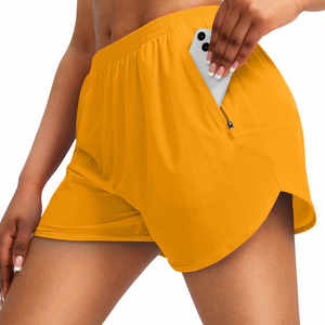 Custom High-Waisted Women's Shorts Quick Dry Breathable Gym & Beach Wear with Elastic <b>Bike</b> & Running Exercise Quick Dry <b>Pocket</b> - Product Image 1