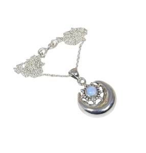 Milky Opalite 925 Sterling Silver Gemstone Pendentif Élégant Pendentif Bijoux Faits À La Main Forme Ronde Pendentif Cadeau Pour Noël - Product Image 1