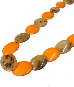 Collier en résine bijoux chaîne perlée Mala collier ras du cou collier de déclaration ensemble avec boucles d'oreilles bijoux de mode pour femmes filles - Product Image 2