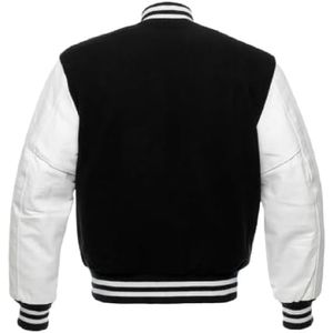 Meilleures vestes de baseball de haute qualité pour hommes Vente en gros Veste universitaire unie avec décoration brodée Position du logo avant - Product Image 5