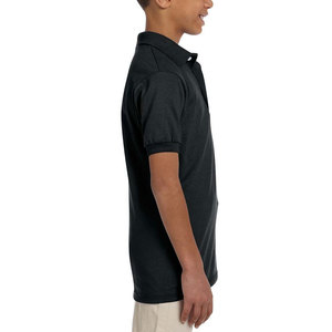 Polo de tela suave de tamaño juvenil, cierre de botón, tela transpirable de rendimiento de algodón, camisa Polo con cuello para niños pequeños a jóvenes - Product Image 5