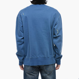 Nuevo estilo de moda para hombres desgastado 100% algodón diseño personalizado Logo transpirable cómodo transpirable sudadera personalizada - Product Image 4