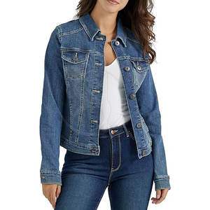 Vestes en jean pour femmes à faible MOQ, vestes en jean respirantes pour femmes, vestes en jean pour femmes avec design personnalisé - Product Image 1