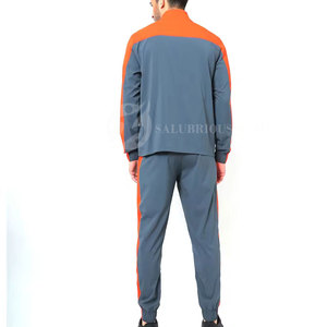 Ensemble de survêtement pour homme, streetwear, uni, manches longues, polyester/coton, confort élevé, pour le sport et l'entraînement - Product Image 2